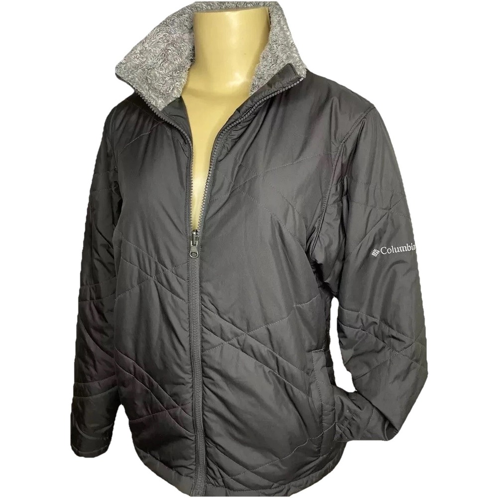 Columbia Jacket Women Sz M Insulated Full Zip Interchange Quilted Lightweight